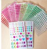 Custom Acrylic Rhinestone Jewel Sticker Self Adhesive and Rhinestone Stickers