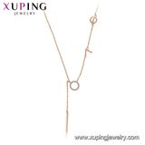 44095 Fashion Cool Sample 18K Gold-Plated Alloy Copper Imitation Jewelry Chain Necklace