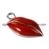 Ladies Accessory Enamel Lip Charm