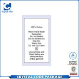 Custom Printing Garment Satin Wash Care Label Sticker