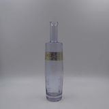 Cylindrical Wine Whisky Vodka Glass Bottle, 500ml Beverage Bottle