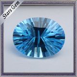 Beautiful Aquamarine Oval Millennium Cut Gemstone