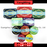 New Design Casino Gambling Chips Set /Acrylic Chips Premium Bronzing with Case in Aluminum Case for 760PCS (YM-LCTJ002)