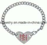 Surgical Steel Jewelry Midical Alert Sweet Heart Bracelet