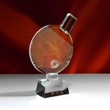 Wholesale Glass Sport Trophy with Base as Business Gift (KS04235)