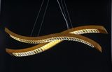 Modern Steel LED Crystal Hanging Lighting (KW0124P-2L)