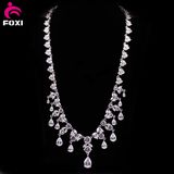 Charming White Stone Gold Filled Wedding Necklace