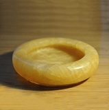 Crystal Yellow Marble Stone Ashtray