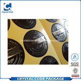 Die Cut Logo Printed Silver Foil Sticker Label