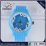 2015 Blue Charm Silicone Geneva Lady Watch (DC-804)