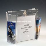 Custom Clear Acrylic Letter Box with Lock