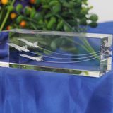 3D Laser Engraving Cube Paperweight Craft for Crystal Gift
