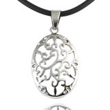 Charming Flower Necklace with Special Leaf Shaped Cubic Zircon Necklace