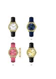 Date Display Roman Numerals Leather Belts Crystal Quartz Watch