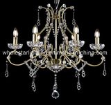Traditional Metal Chandelier with Crystals