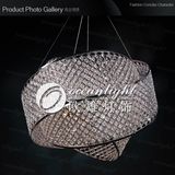 Cross Crystal Stainless Steel Edge Chandeliers Lamp Om8863