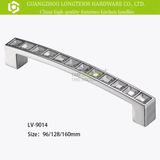 Clear Crystal Glass Pull Handle for Cupboard Wardrobe Cabinet Drawer