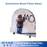 12''sublimation Blank Glass Photo Frames with Clock