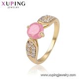 15275 Fashion Women Luxury 14K Gold-Plated Imitation Jewelry Finger Ring in Copper Alloy