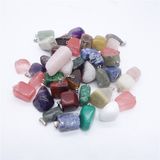 Natural Stone Crystal Quartz Irregular Shape Charms Pendants Mixed Necklace Jewelry