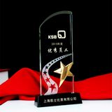 Crystal Glass Trophy Craft with Fashion Star