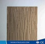 Bronze Patterned Glass/Figured Glass/Fylfot/Ripple Tinted Float Glass