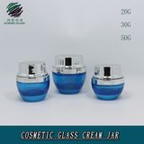 Cosmetic Packaging Manufacturer Wholesale Frosted Glass Jar with Screw Cap for Skin Care French Facial Cream Lotion 20g 30g 50g