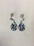 Peacock Polished Enamel Jewelry Set