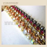 Decoration Colorful Rhinestone Strip Empty Glass Crystal Rhinestone Cup Chain/Wholesale