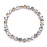 Imitation Jewelry Zirconia Bead Gold Plated Bracelets