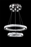 Two Rings Crystal Modern Pendant Light (AQ-88437)