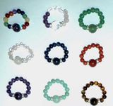 Natural Stone Crystal Beaded Ring