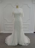 Guangzhou Mermaid Wedding Dress with Prices Bridal Lace Wedding Dress Muslim