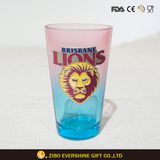 480ml Color Lions Metal Labels Glass Ware for Gift