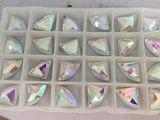 Ab Color Flat Back Strass Beads with Two Holes