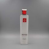 Square Vinegar Glass Bottle, Clear Vodka Glass Vessel