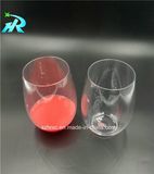 10oz Unusual Cut Glass Mini Wine Glass, Champagne Flute