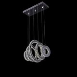 Ring Crystal Chandelier Modern LED Crystal Pendant Lamp