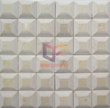 Pyramid Shape Marble Natural Stone Mosaic (CFS952)