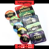 High Grade Crown Poker Chip Set/ Custom Plastic Acrylic Casino Chip Set with Aluminum Case (YM-SCMA003)