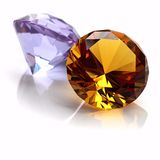 Exquisite Facets Point Back Machine Cut Glass Crystal Diamond