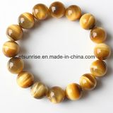 Semi Precious Gemstone Fashion Tiger Eye Amethyst Natural Crystal Beaded Bracelet