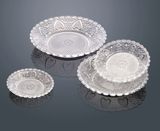 Round Glass Fruit Dinner Plate