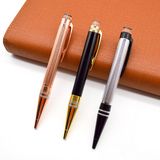 High Quality Heavy Metal Ball Pen with Crystal Welcome Customized Logo
