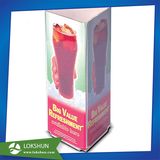 3 Sides Clear Acrylic Menu Card Holder