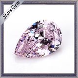 Hot Sale Pear Shape Light Pink Cubic Zirconia for Fashion Jewelry
