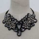 Luxury Bead Crystal Fashion Costume Jewelry Necklace (JE0085)