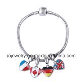 Travelling Jewelry DIY Different Flag Charms Bracelet