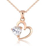 Fashion Accessories Valentine's Day Heart Necklace for Girl Friend
