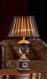 Phine Pd0435-01 Polyresin Desk Lamp with Fabric Shade